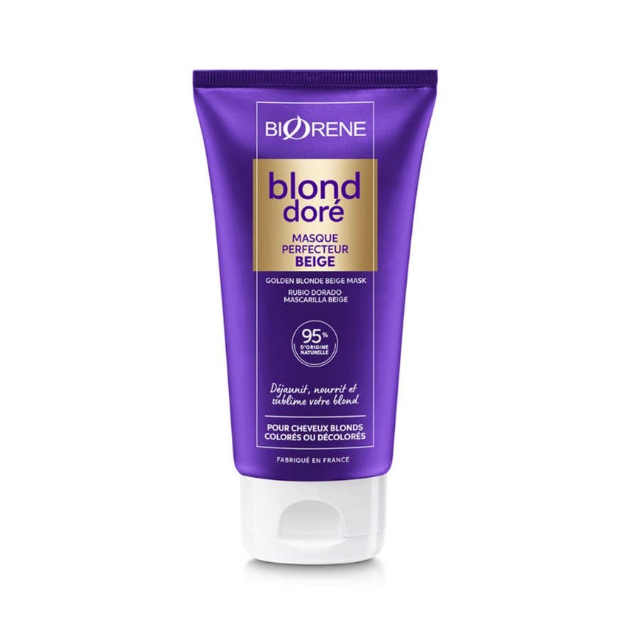 Biorene Golden Blond Beige Perfecting Masks Blonde hair, Coloured hair, Bleached hair 150ml (5.07fl oz) - FrenchBeautyHub