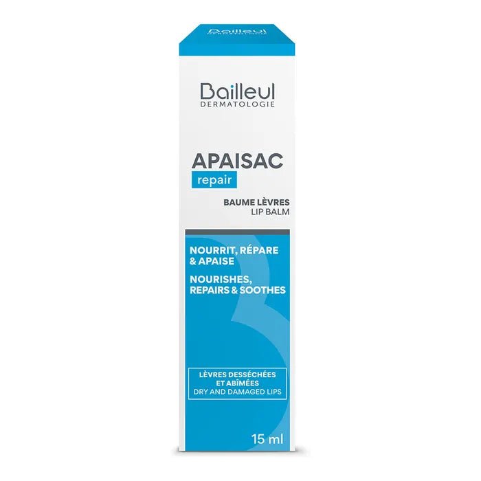 Biorga Apaisac Lip Balms Sensitive, Dry, and Fragile Skin 15ml (0.50fl oz) - FrenchBeautyHub
