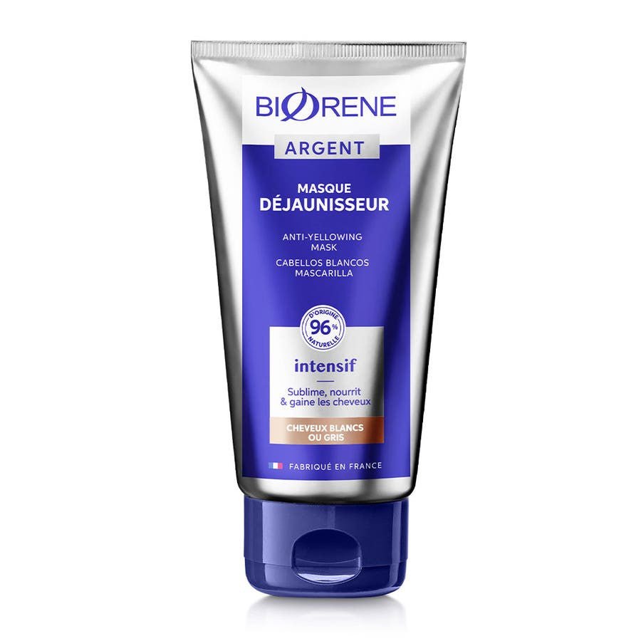 Biorne Silver Dejaunizing Masks Grey and white hair 150ml (5.07fl oz) - FrenchBeautyHub