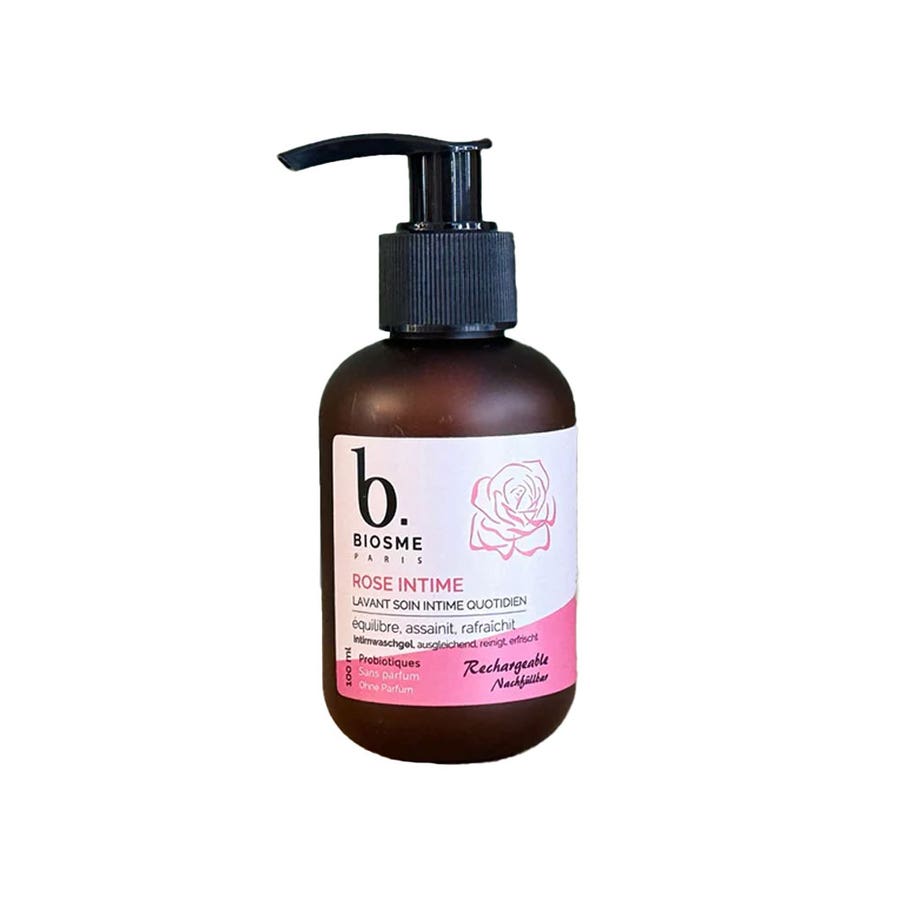 Biosme Organic Rose Intima Wash Gel 100ml (3.38fl oz) - FrenchBeautyHub