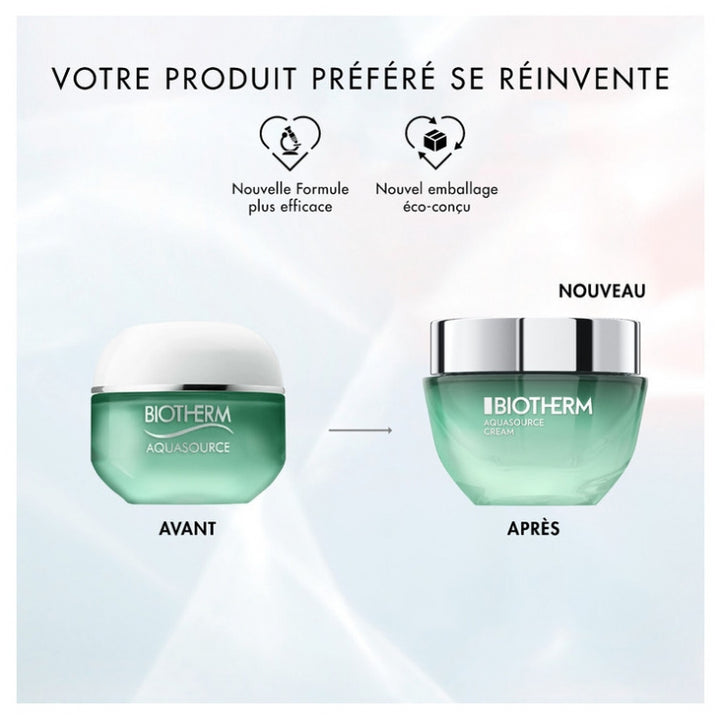 Biotherm Aquasource Cream 50ml (1.69 fl oz) with Life Plankton and Mannose