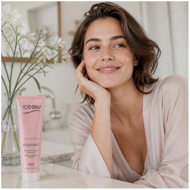 Biotherm Biosource Biosource Mousse Detergente Addolcente per Pelle Secca Pelle Secca 150ml