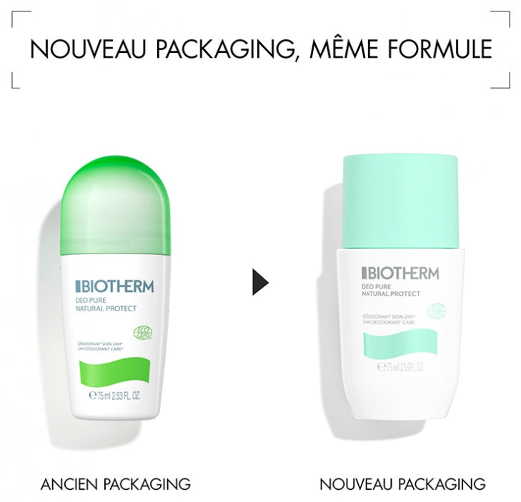 Biotherm Deo Pure Natural Protect Desodorante 24 horas 2 x 75ml