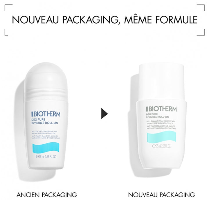 Biotherm Deo Pure Deopure Antitranspirante invisible roll-on 75ml
