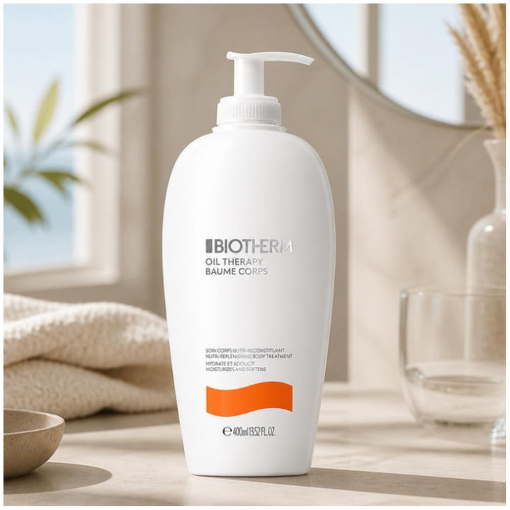 Biotherm Oil Therapy Soin corporel relipidant pour peaux sèches 400ml