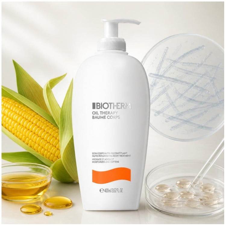 Biotherm Oil Therapy Soin corporel relipidant pour peaux sèches 400ml