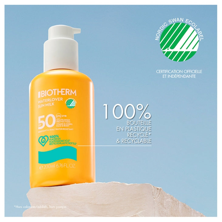 Biotherm Waterlover Sun Milk SPF30 for Face and Body 200ml (6.76fl oz)
