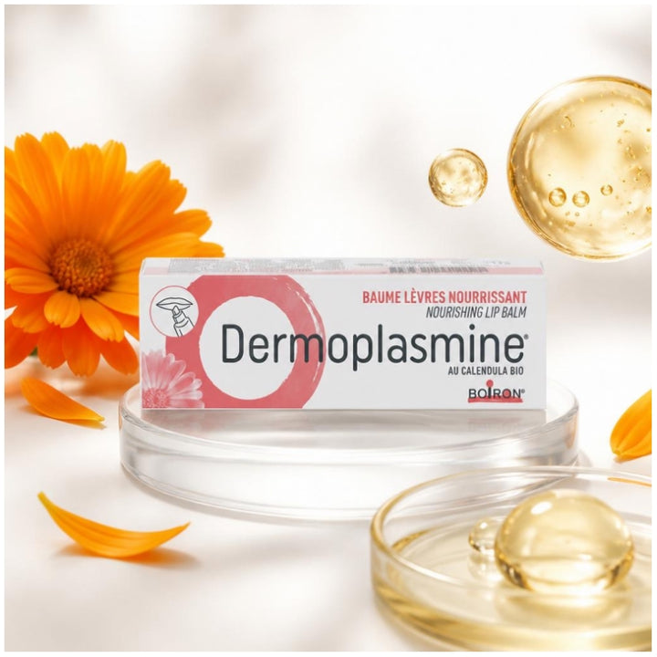 Boiron Dermoplasmine Calendula Baume à lèvres réparateur et nourrissant 10g