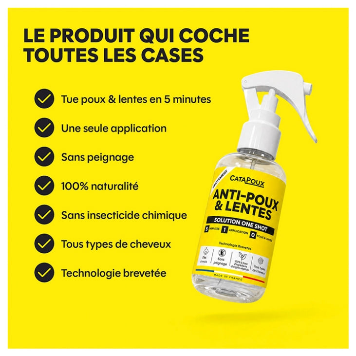 Catapoux One Shot علاج مضاد للقمل والصئبان 140 ml
