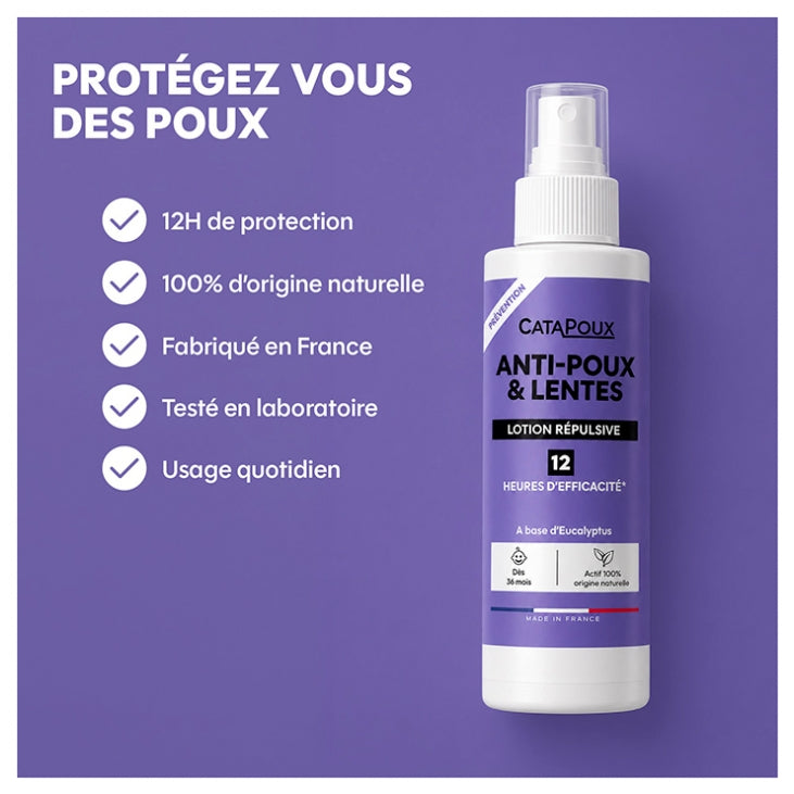 Catapoux Anti-lice repellent lotion 100 ml (3.38fl oz)