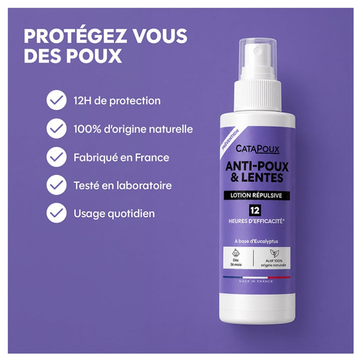 Catapoux Anti-lice repellent lotion 100 ml (3.38fl oz)