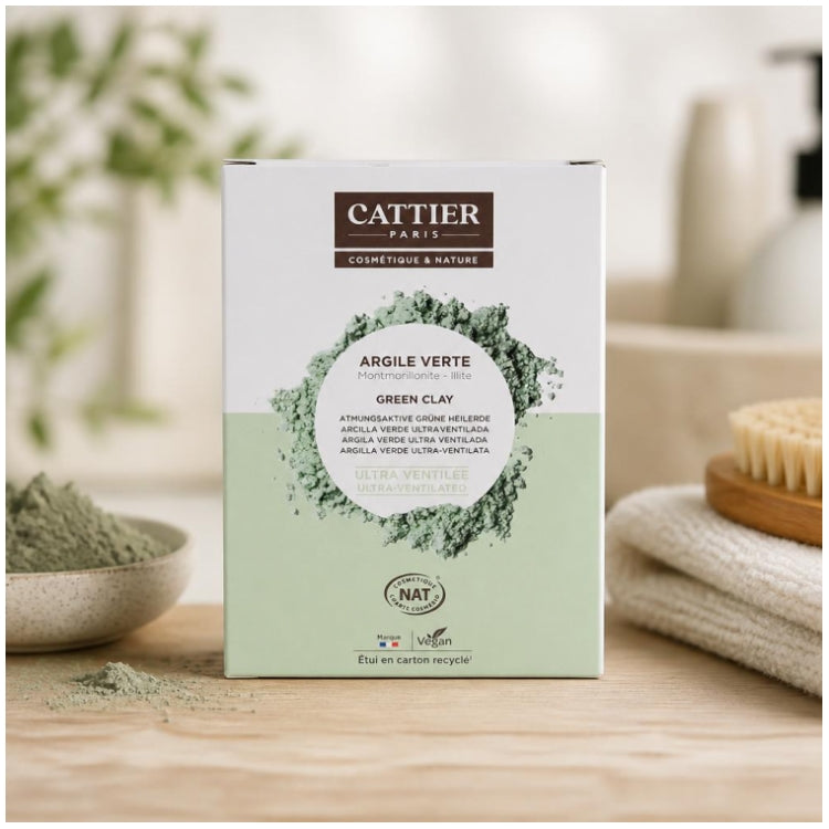 Cattier Clay Ultra-geventileerde groene klei 250g