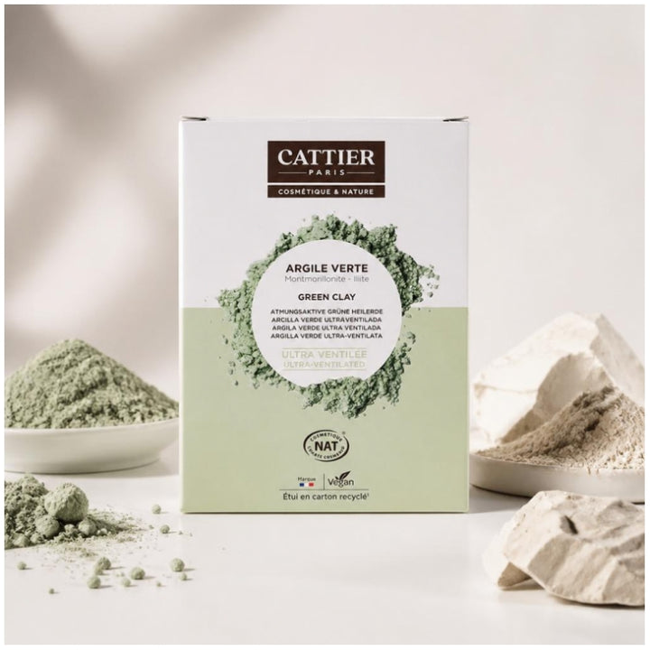 Cattier Clay Ultra-geventileerde groene klei 250g
