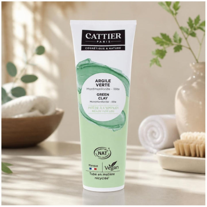 Cattier Ready For Use Green Clay for Combination to Oily Skin 400g (14.10 oz)