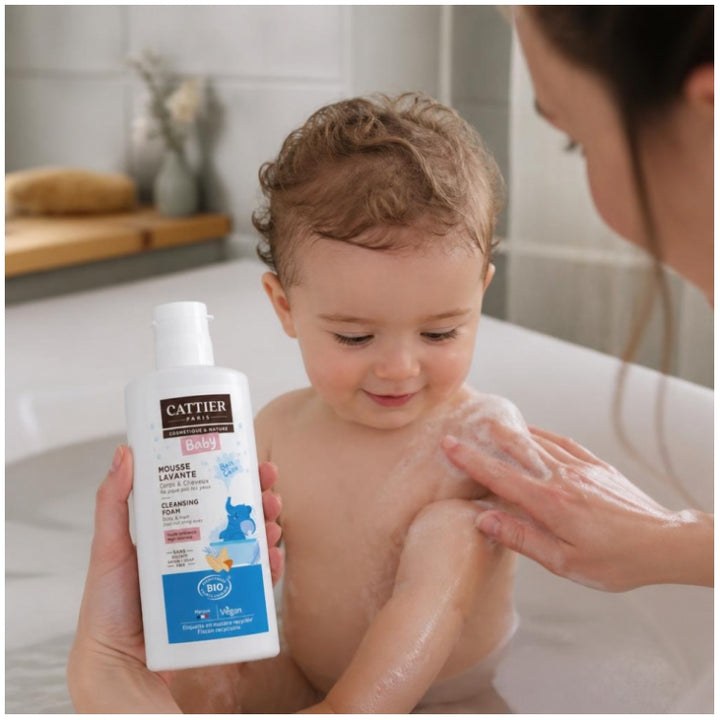 Cattier Baby Baby Cleansing Foam Face And Body 150ml (5.07fl oz)