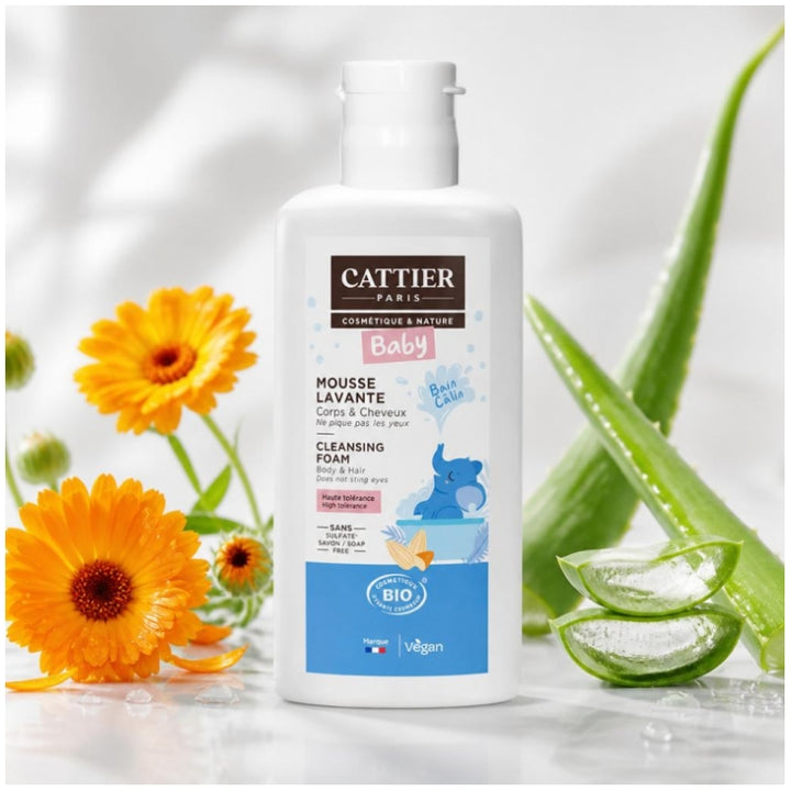 Cattier Baby Baby Cleansing Foam Face And Body 150ml (5.07fl oz)