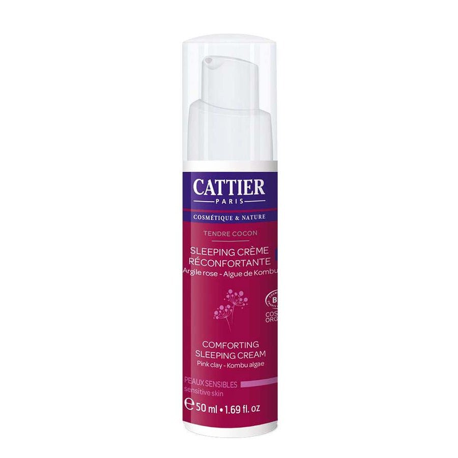 Cattier Comforting Sleeping Cream Sensitive Skin 50ml (1.69fl oz) - FrenchBeautyHub