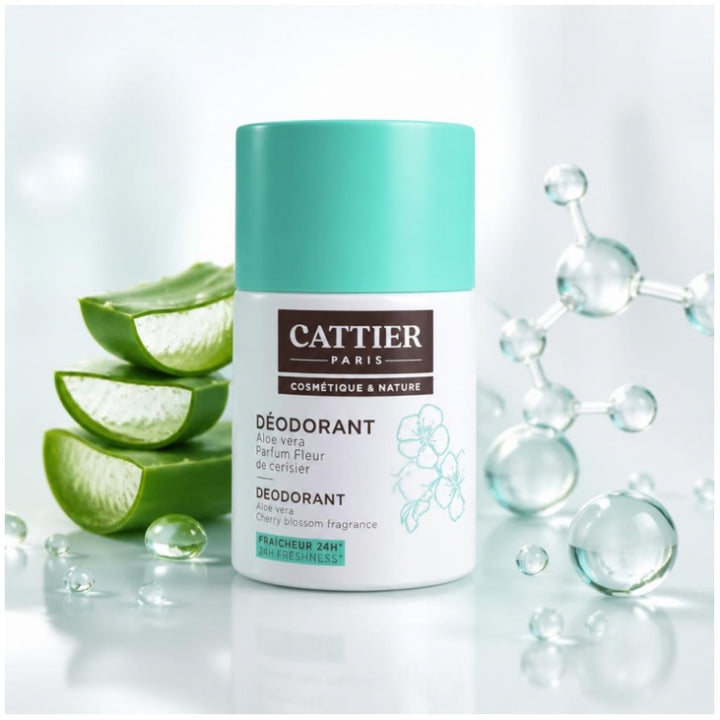 Cattier مزيل عرق رول-أون عضوي بالصبار والميرمية لمدة 24 ساعة 50ml