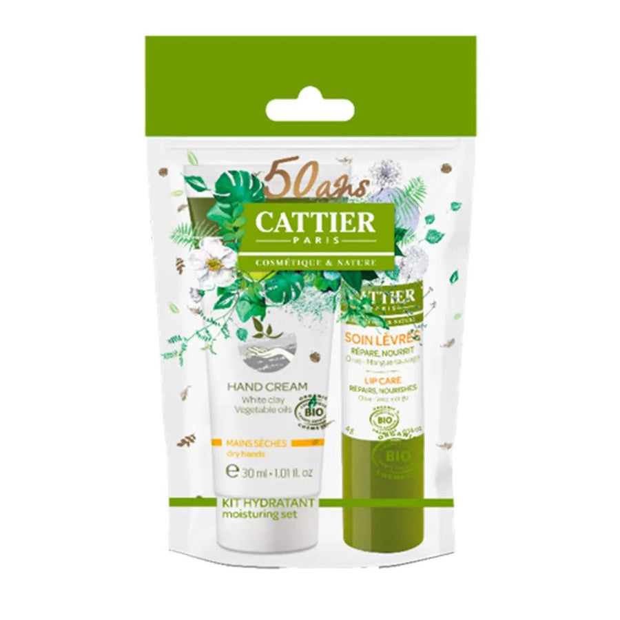 Cattier Hydrating Lips and Hands Organic Kit - FrenchBeautyHub