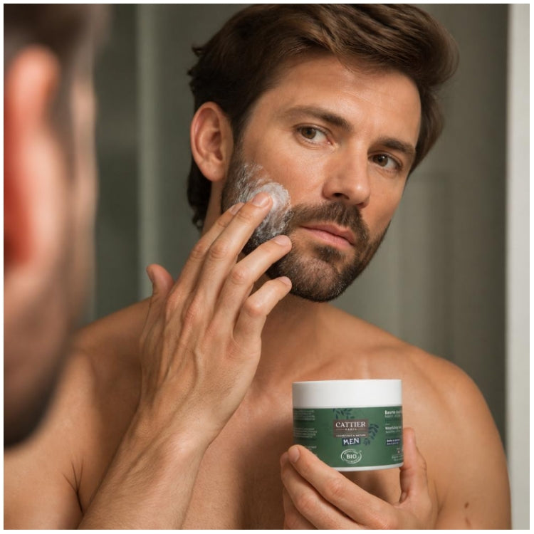 Cattier Man Bálsamo nutritivo orgánico para barba y cabello 90g