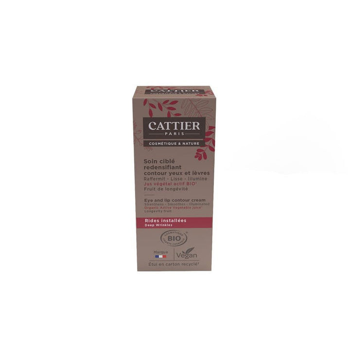 Cattier Organic Eye & Lip Contour Densifying Target Care Rides instales 15ml (0.50fl oz) - FrenchBeautyHub