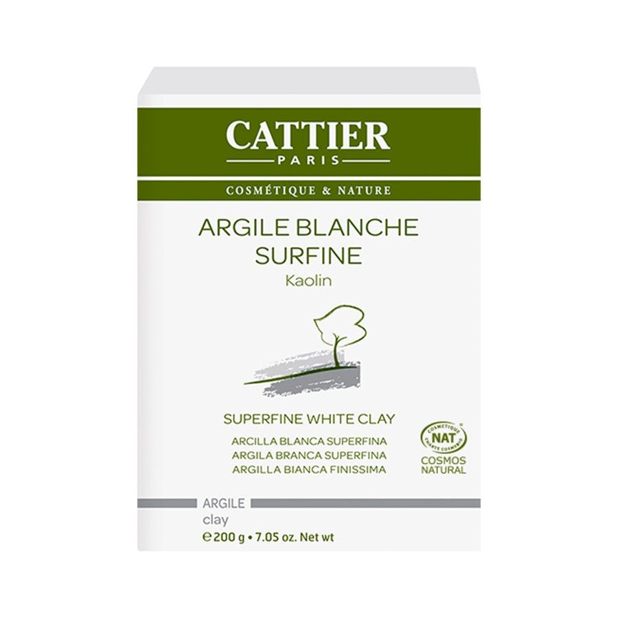 Cattier Organic Supersoft White Clay 200g (7.05 oz) - FrenchBeautyHub