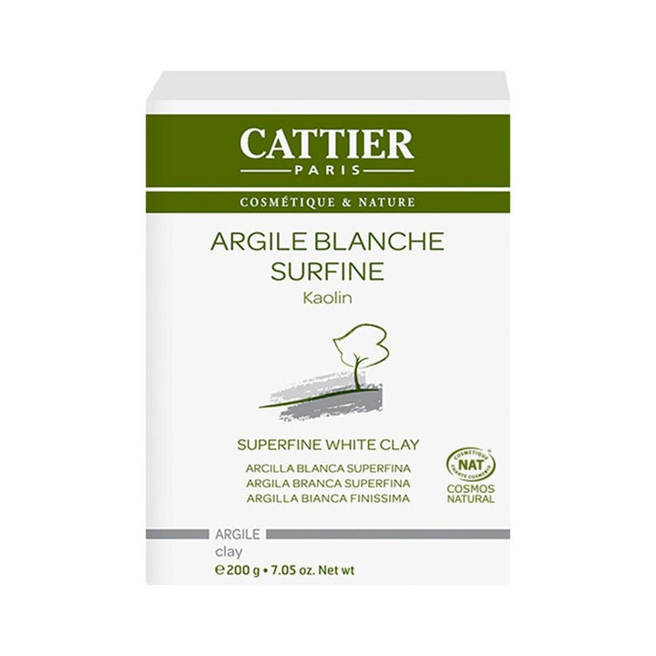 Cattier Organic Supersoft White Clay 200g (7.05 oz) - FrenchBeautyHub