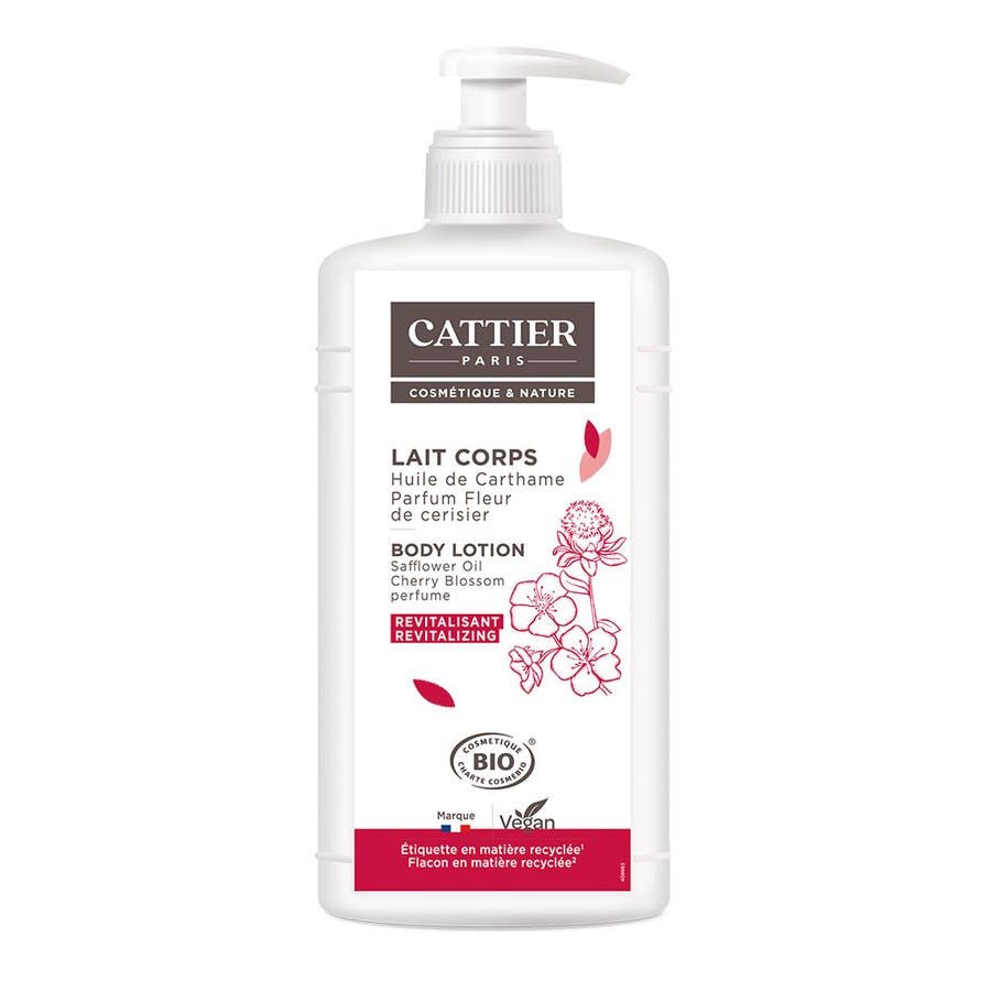 Cattier Revitalizing Body Milk Fleur de cerisier Perfumes 500ml (16.90fl oz) - FrenchBeautyHub