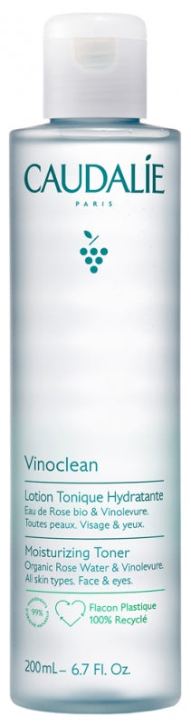 Caudalie Vinoclean Lotion tonique hydratante à l'eau de rose