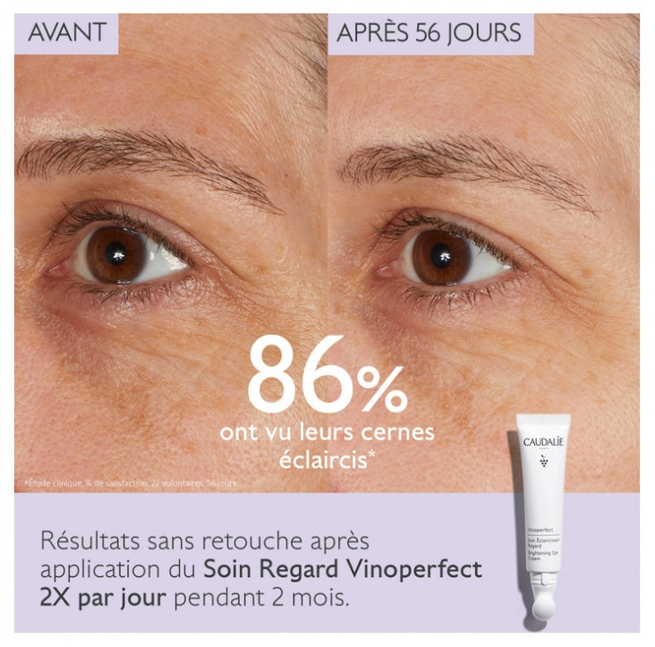 Caudalie Vinoperfect عناية لتفتيح محيط العين 15ml