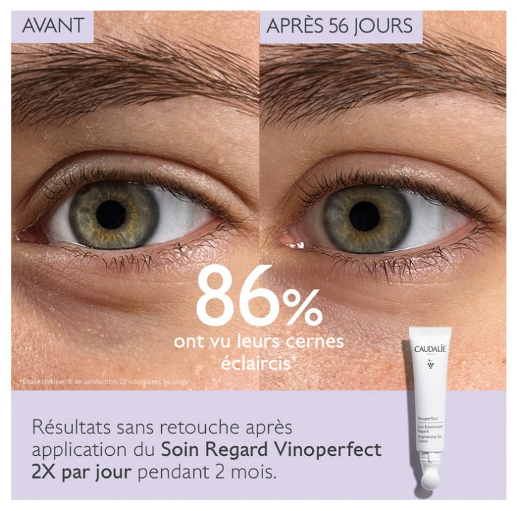 Caudalie Vinoperfect عناية لتفتيح محيط العين 15ml
