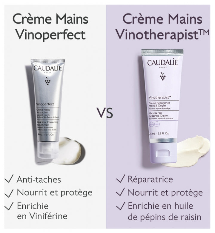 Caudalie Vinotherapist Repairing Hand and Nail Cream 75ml (2.53fl oz)