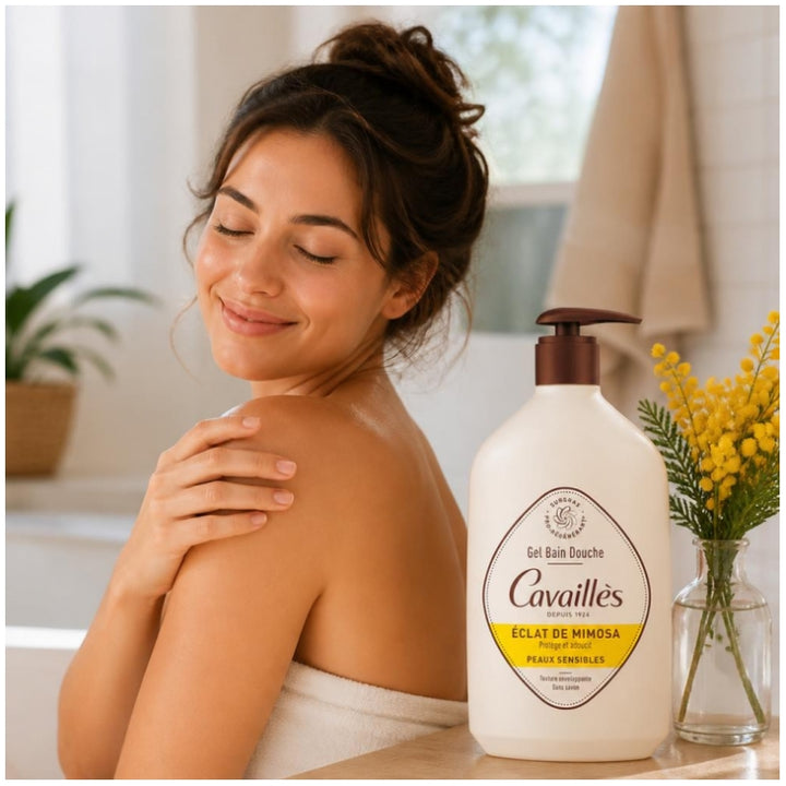 Cavaillès Surgras Pro-Regenerating Eclat de Mimosa Bath & Shower Gel 1L