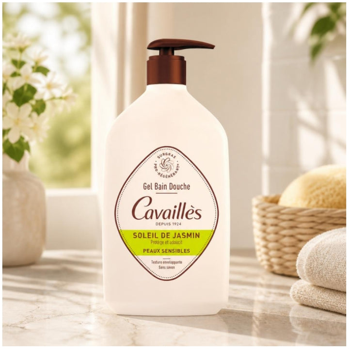 Cavaillès Surgras Pro-Regenerating Sun de Jasmin جل الاستحمام والدش 1L