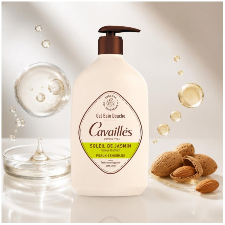 Cavaillès Surgras Pro-Regenerating Sun de Jasmin جل الاستحمام والدش 1L