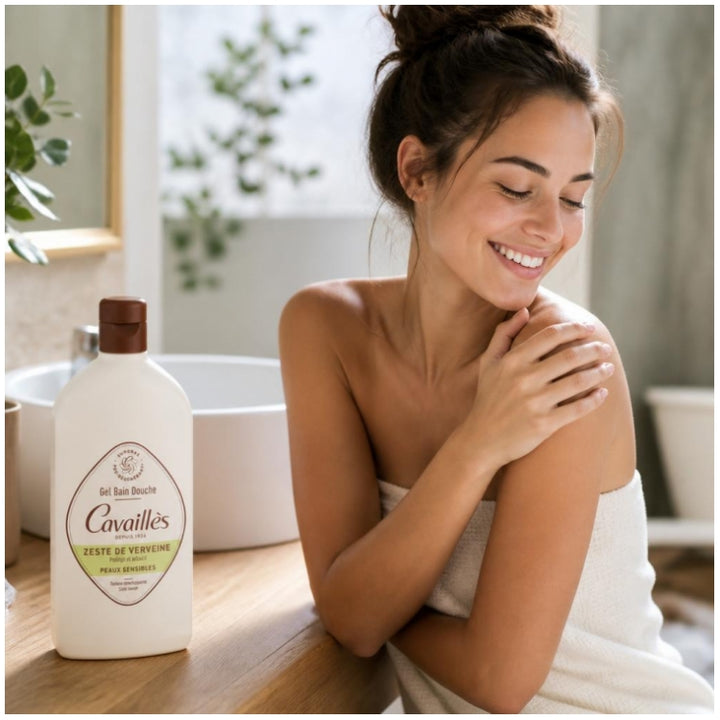 Cavaillès Surgras Gel Bain et Douche Pro-Régénérant Verveine Zestée 400ml