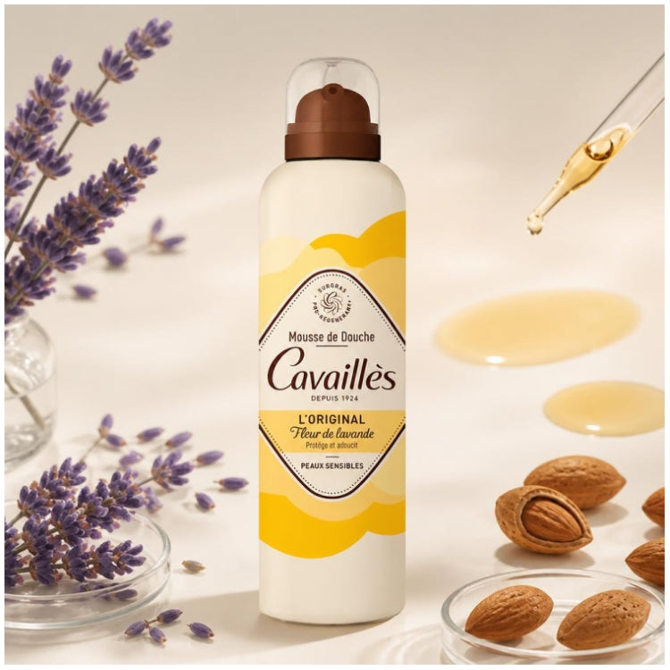 Cavaillès Surgras Espuma de banho regeneradora com flor de lavanda 200ml