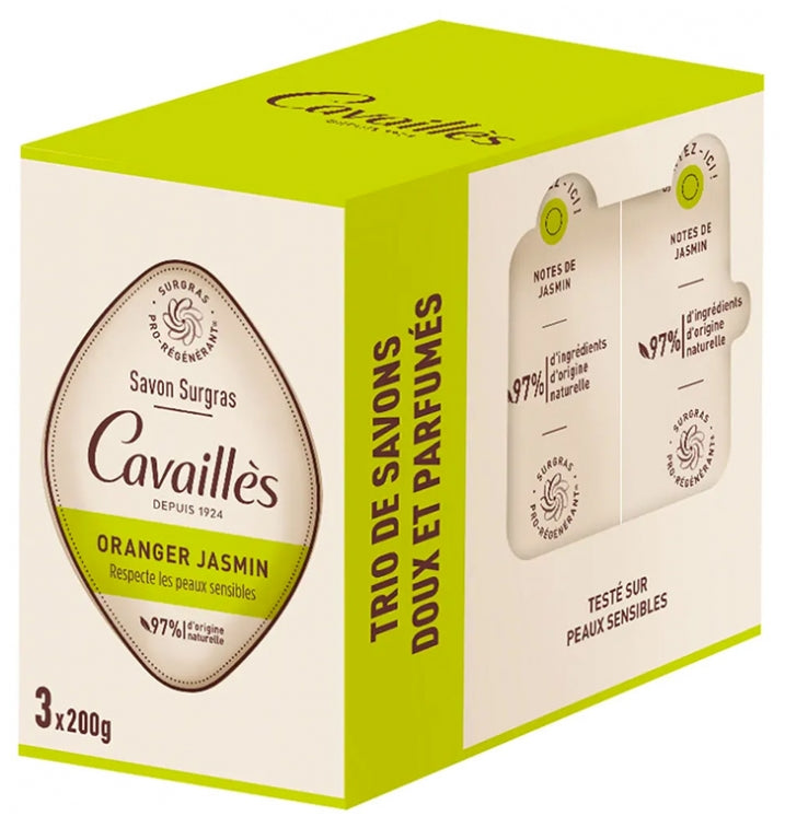 Rogé Cavaillès Superfatted Pro Regenerating Soap with Orange Blossom & Jasmine - 100g