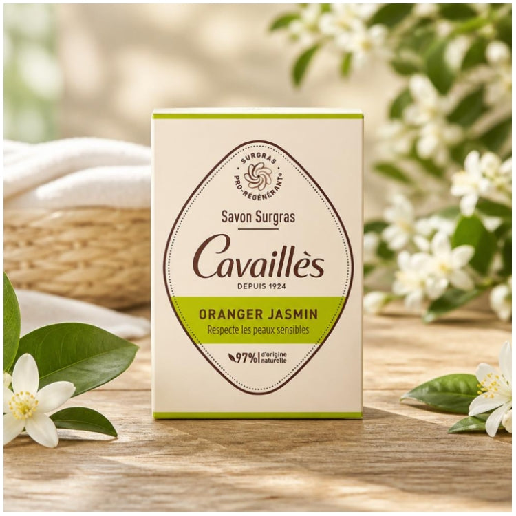 Rogé Cavaillès Superfatted Pro Regenerating Soap with Orange Blossom & Jasmine - 100g