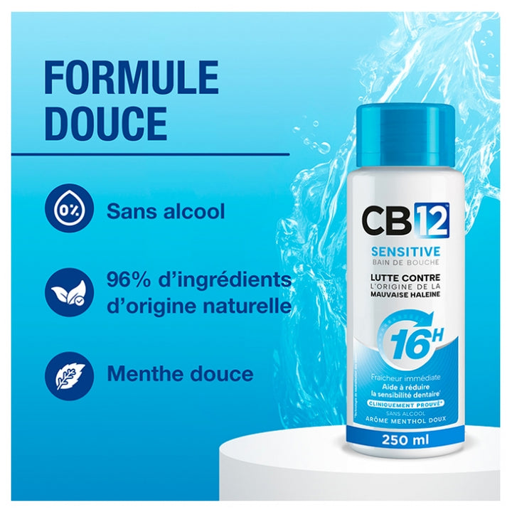 Cb12 Sensitive غسول فم للأسنان الحساسة 250ml