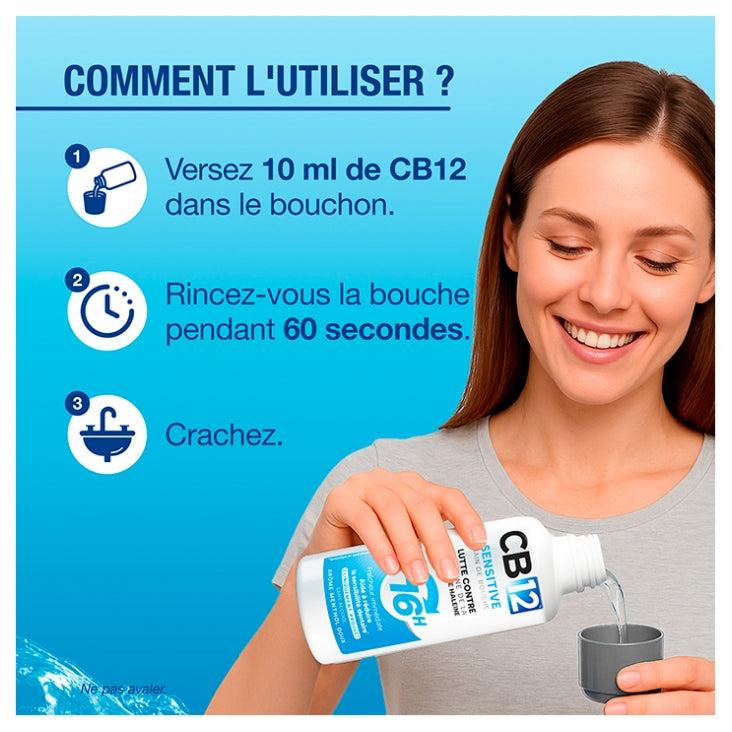Cb12 Sensitive غسول فم للأسنان الحساسة 250ml