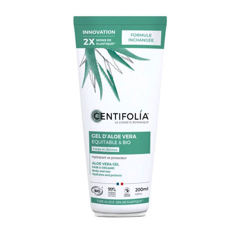 Centifolia Aloe Vera Gel Moisturising and protective All skin types, body and hair 200ml (6.76fl oz) - FrenchBeautyHub