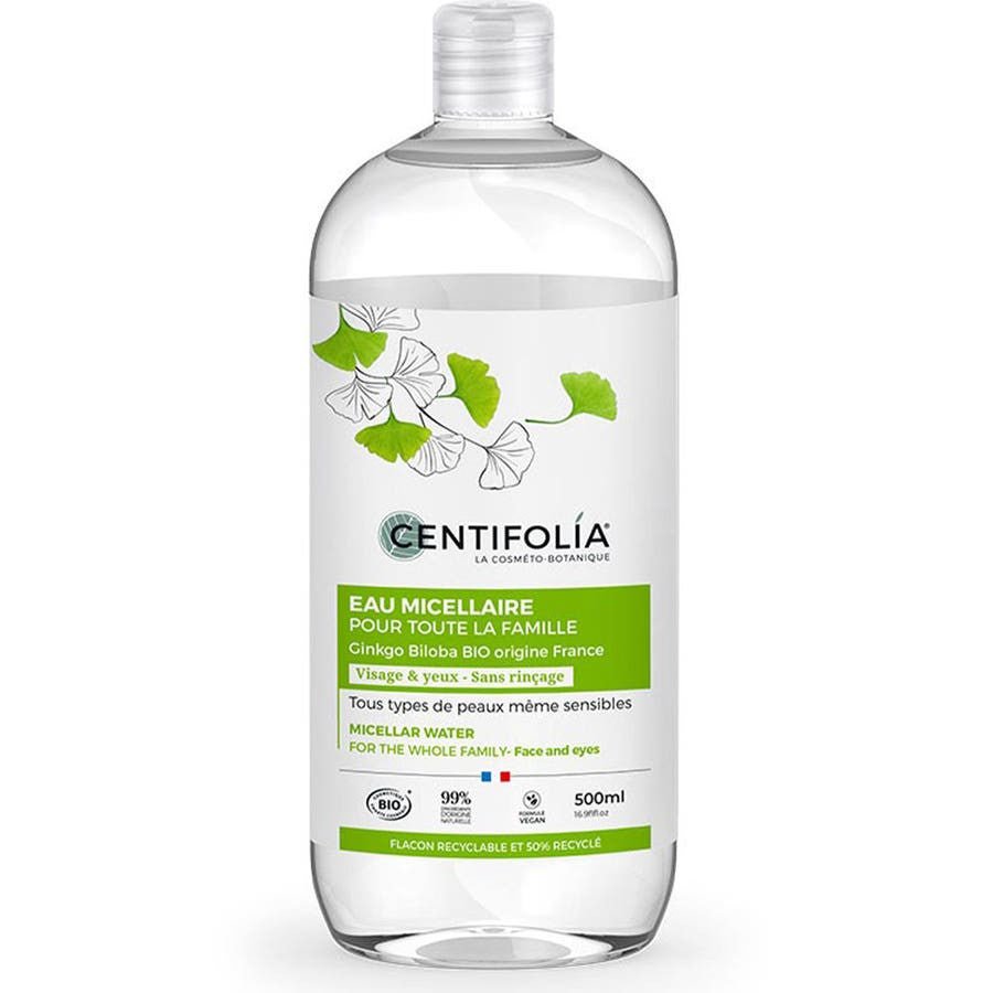 Centifolia Soft and moisturising Micellar Water Face & eyes 500ml (16.90fl oz) - FrenchBeautyHub