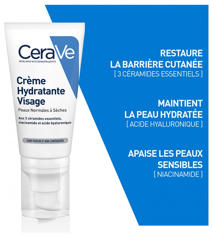 Cerave Face Crème Visage Hydratante 52ml
