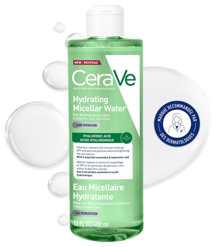 Cerave Hydrating micellar water normal to dry skin 400 ml (13.53fl oz)