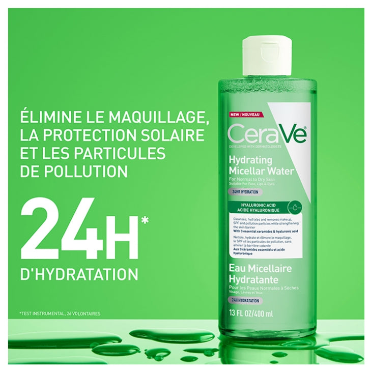 Cerave Hydrating micellar water normal to dry skin 400 ml (13.53fl oz)