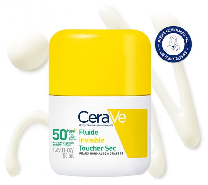 Cerave Invisible Touch Dry SPF50+ High Protection face 50ml (1.69 fl oz)
