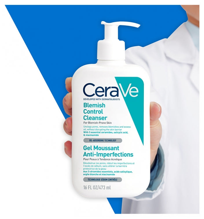 Cerave Face Anti-Blemish جل رغوي للبشرة المعرضة للشوائب وحب الشباب 473ml