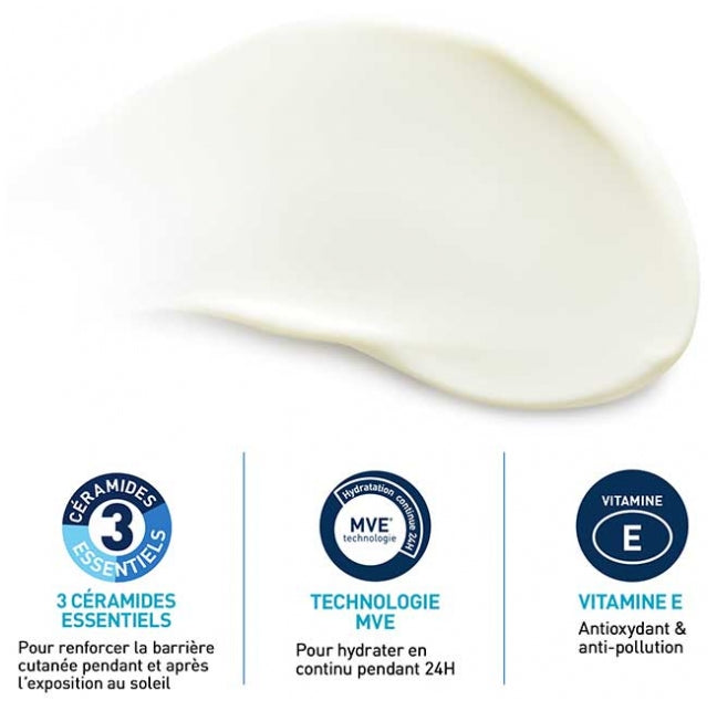Cerave Invisible hydrating sun milk SPF50+ high protection face and body 177ml (5.99 fl oz)