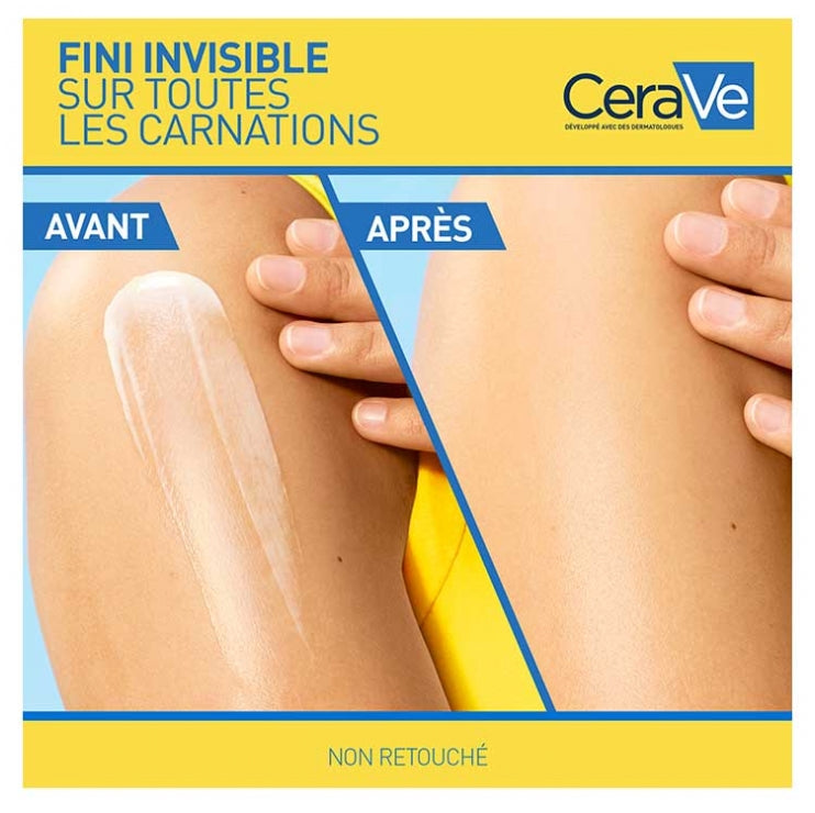 Cerave Invisible حليب واقٍ من الشمس مرطب عالي الحماية للوجه والجسم SPF50+ 75ml
